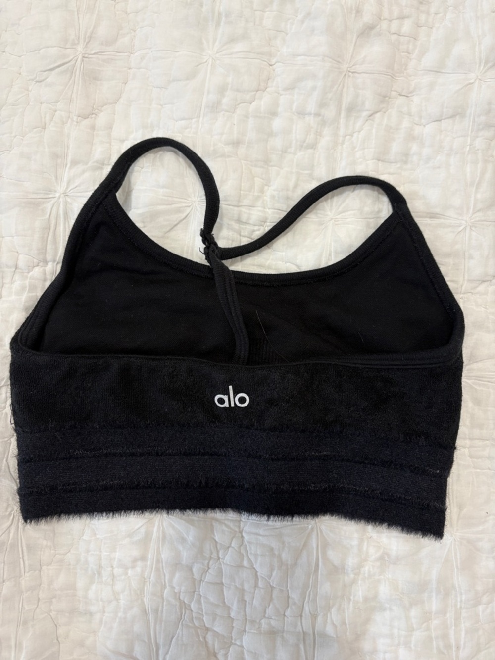Alo black sports bra
